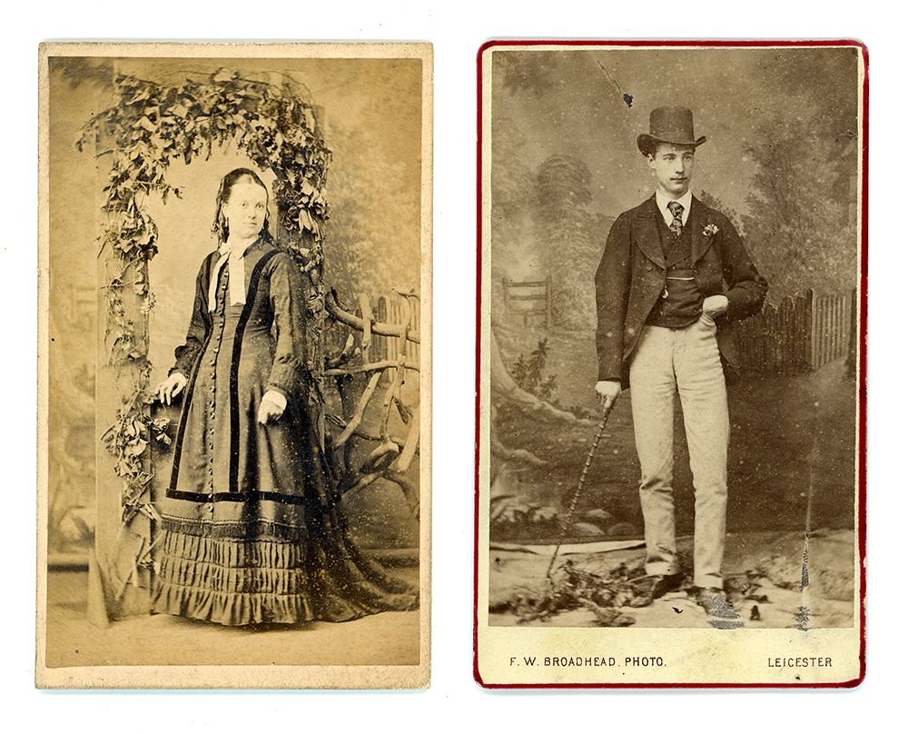 Similarities Between Two Carte de Visite Photographs From Different Victorian Studios